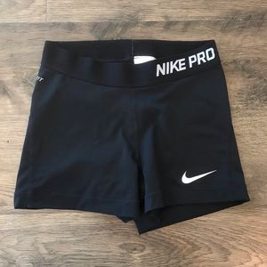 Black Nike Pro shorts